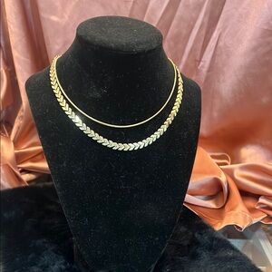 Chic Gold Necklace Duo